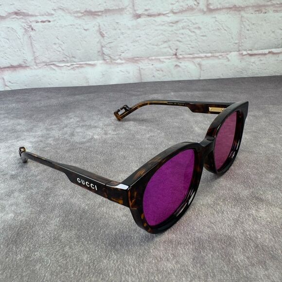 Gucci GG1237SA Tortoise Shell Sunglasses Unisex Square Shape - Picture 8 of 12